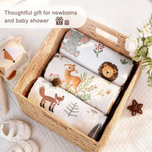 Load image into Gallery viewer, HOMRITAR Animals Baby Blanket for Boys Girls Double Layer Dotted Backing