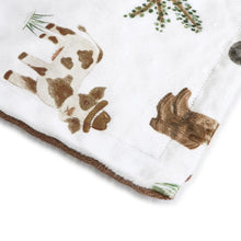 Load image into Gallery viewer, Cows Baby Blankets for Boys, Super Soft Newborn Nursery Minky Blanket with Double Layer Dotted Backing, Cozy Printed Bed Throw Blanket, Farm Horse Animals 30 x 40 Inch