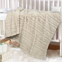 Load image into Gallery viewer, Baby Blanket for Boys or Girls 3D Fluffy Fuzzy Blanket for Baby(30x40inch, Beige )