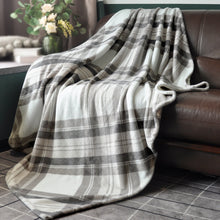 Load image into Gallery viewer, Lightweight Cozy Throw Blanket Warm Bed Blanket fit Sofa and Couch (50 x 60 inch, Mocha Grey)