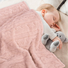 Load image into Gallery viewer, Soft Warm Cozy Fleece Blanket, Infant or Newborn Receiving Blanket (30x40inch, Pink)