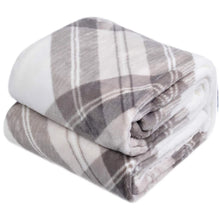 Load image into Gallery viewer, Lightweight Cozy Throw Blanket Warm Bed Blanket fit Sofa and Couch (50 x 60 inch, Mocha Grey)