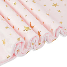 Load image into Gallery viewer, Unisex Ultra Soft Warm Luxurious Little Star Print Pink Receiving Blanket 30 x 47 Inch(75x120cm)
