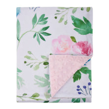 Load image into Gallery viewer, Receiving Blanket with Pink Floral Multicolor Printed Blanket 30 x 40 Inch(75x100cm)
