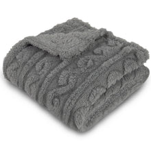 Load image into Gallery viewer, Soft Warm Cozy Flannel Fleece Warm Blanket, Infant or Newborn Receiving Blanket (30x40inch, Grey)
